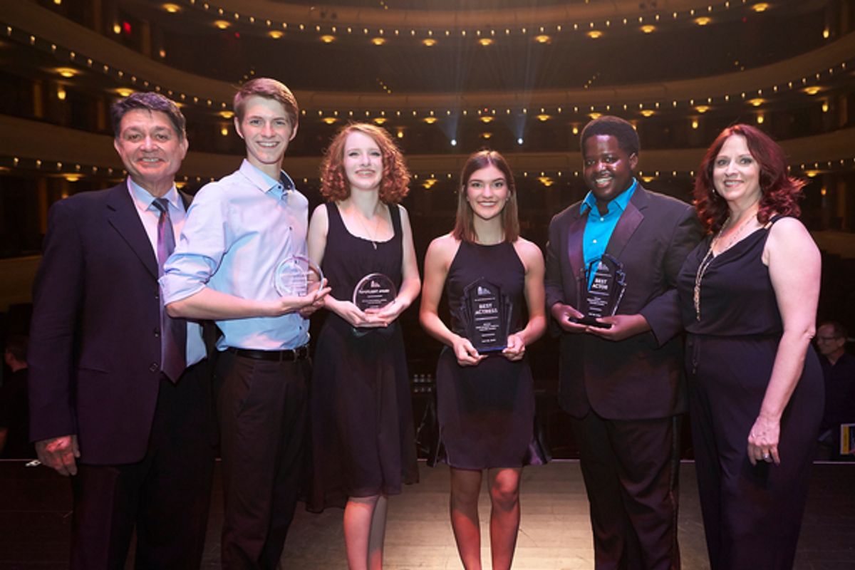 Nevada High School Musical Theatre Awards on May 29, 2016. Reynolds Hall at The Smith Center for the Performing Arts.

NVHS
Myron Martin
Candy Schneider

 at 