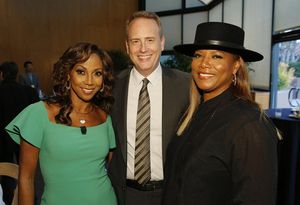 THE WIZ LIVE! -- Television Academy Event at The DGA, Los Angeles, June 1, 2016 -- Pictured: (l-r) Holly Robinson Peete, Robert Greenblatt, Chairman, NBC Entertainment; Queen Latifah -- (Photo by: Trae Patton/NBC) @ BroadwayWorld THE WIZ LIVE! -- Television Academy Event at The DGA, Los Angeles, June 1, 2016 -- Pi Photo