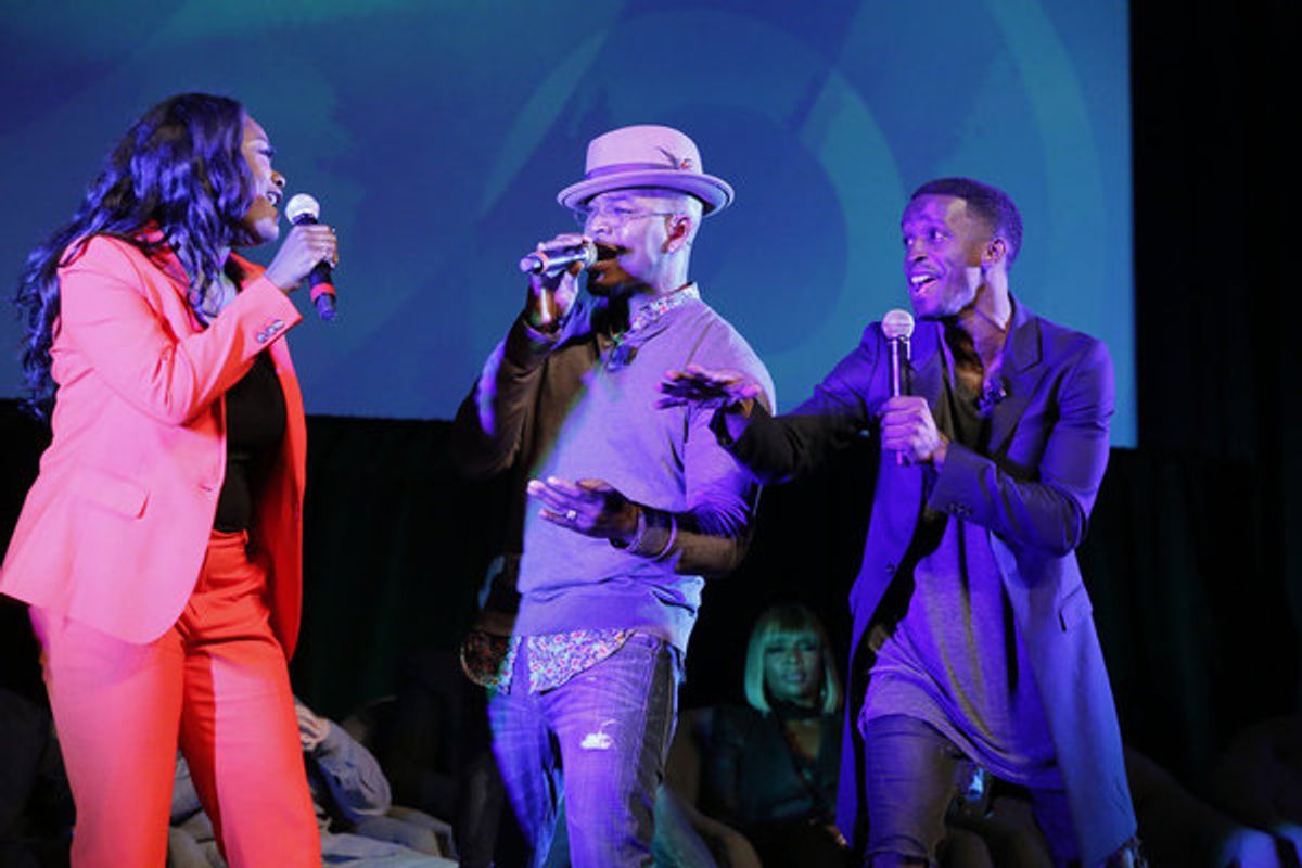 THE WIZ LIVE! -- Television Academy Event at The DGA, Los Angeles, June 1, 2016 -- Pictured: (l-r) Shanice Williams, NE-YO, Elijah Kelley -- (Photo by: Trae Patton/NBC) at 