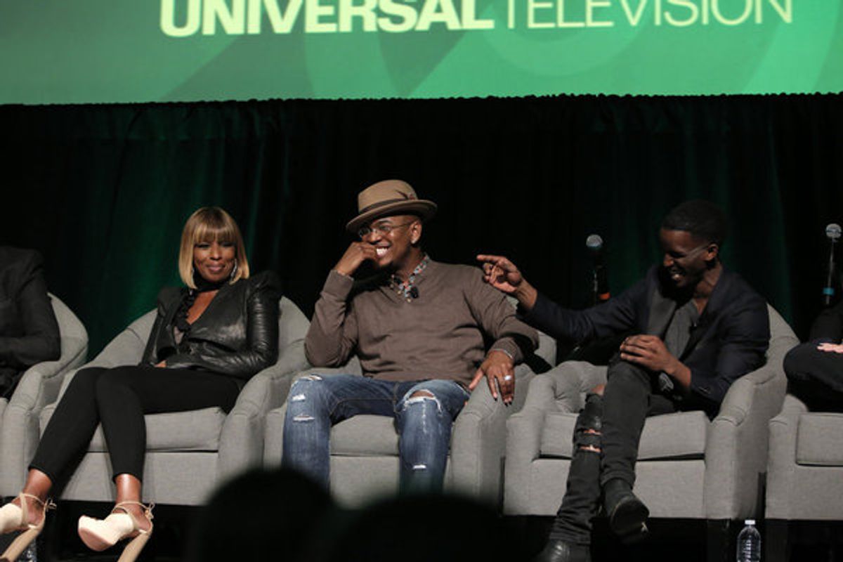 THE WIZ LIVE! -- Television Academy Event at The DGA, Los Angeles, June 1, 2016 -- Pictured: (l-r) Mary J. Blige, NE-YO, Elijah Kelley -- (Photo by: Chris Haston/NBC) at 