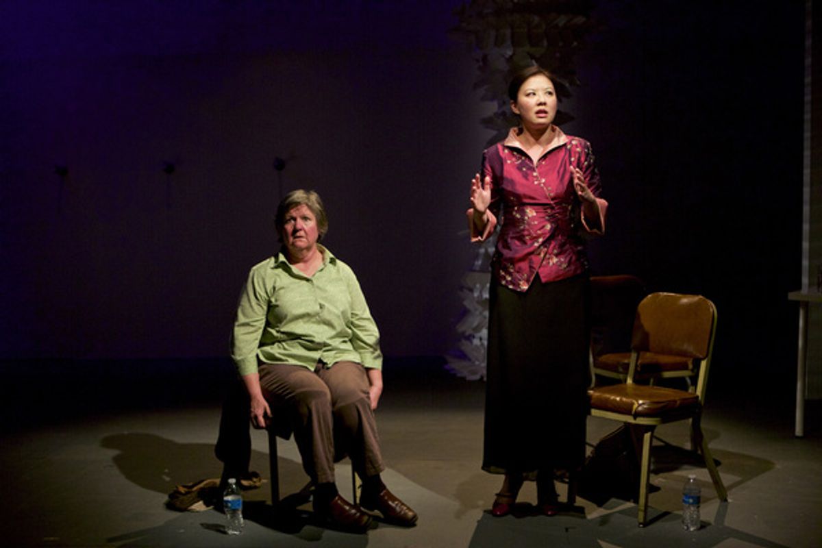 Ann James and Helen Young at 