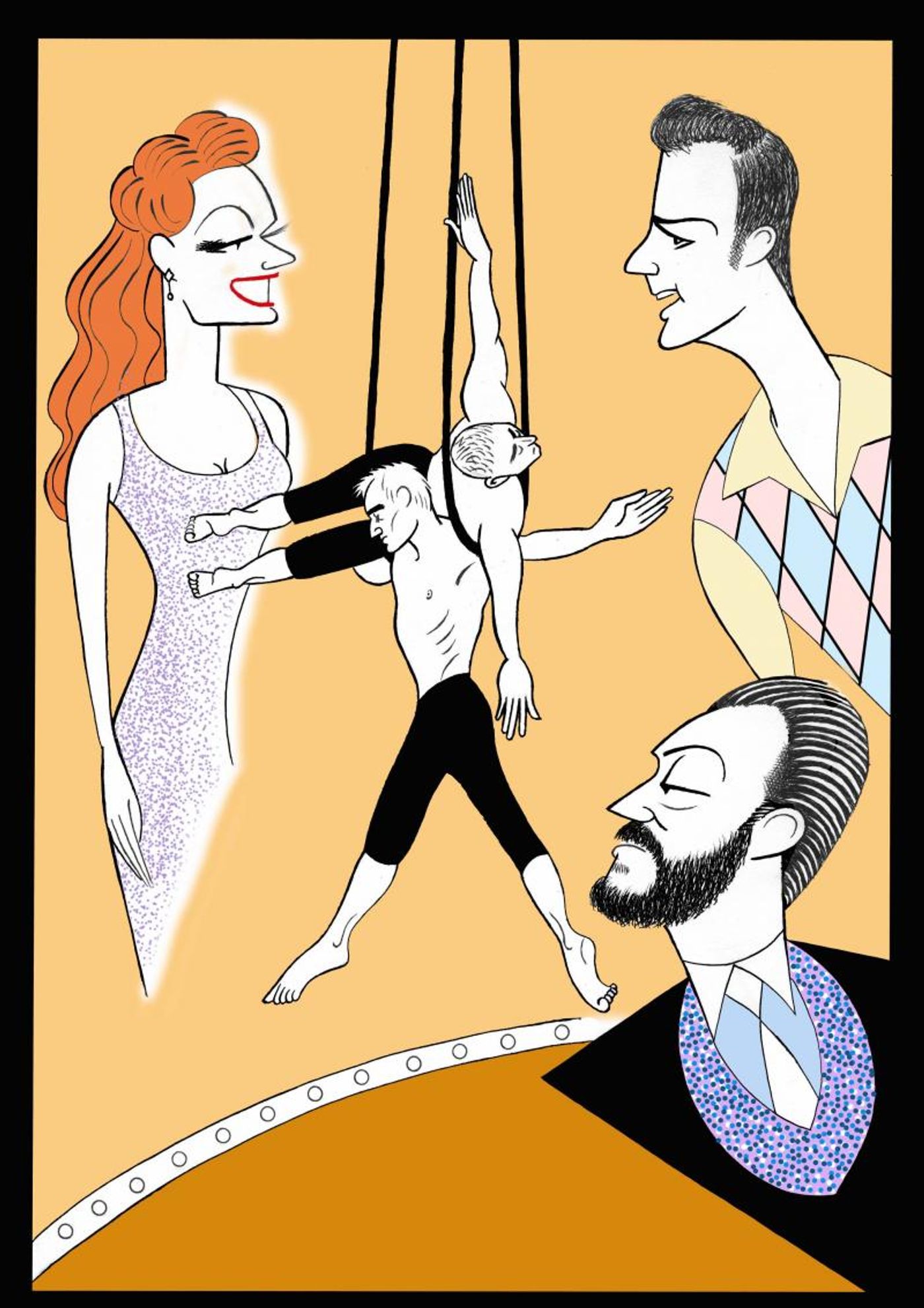 BWW Exclusive: Ken Fallin Draws the Stage - The Cast of PARAMOUR! Image