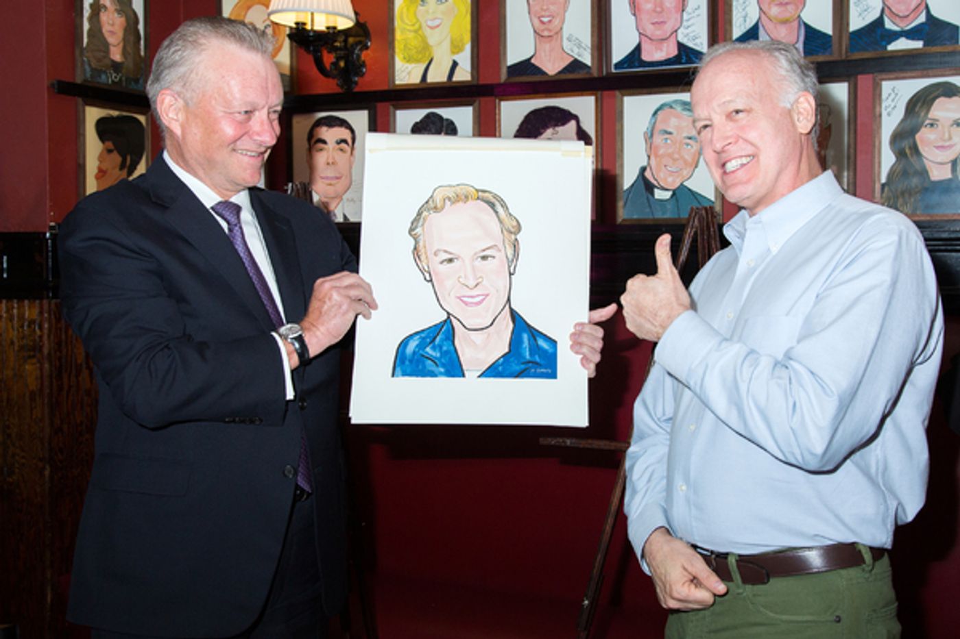 Photo Coverage: THE HUMANS' Reed Birney and Jayne Houdyshell Unveil Sardi's Portraits!  Image