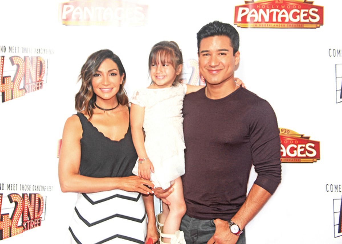 Mario Lopez, wife Courtney, daughter Gia at 