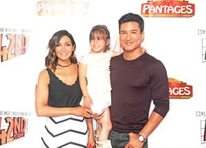Mario Lopez, wife Courtney, daughter Gia @ BroadwayWorld Mario Lopez, wife Courtney, daughter Gia Photo