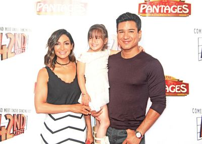 Mario Lopez, wife Courtney, daughter Gia Photo