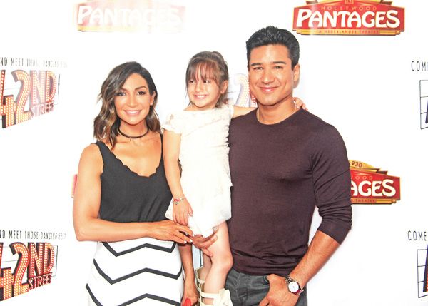Mario Lopez, wife Courtney, daughter Gia Photo