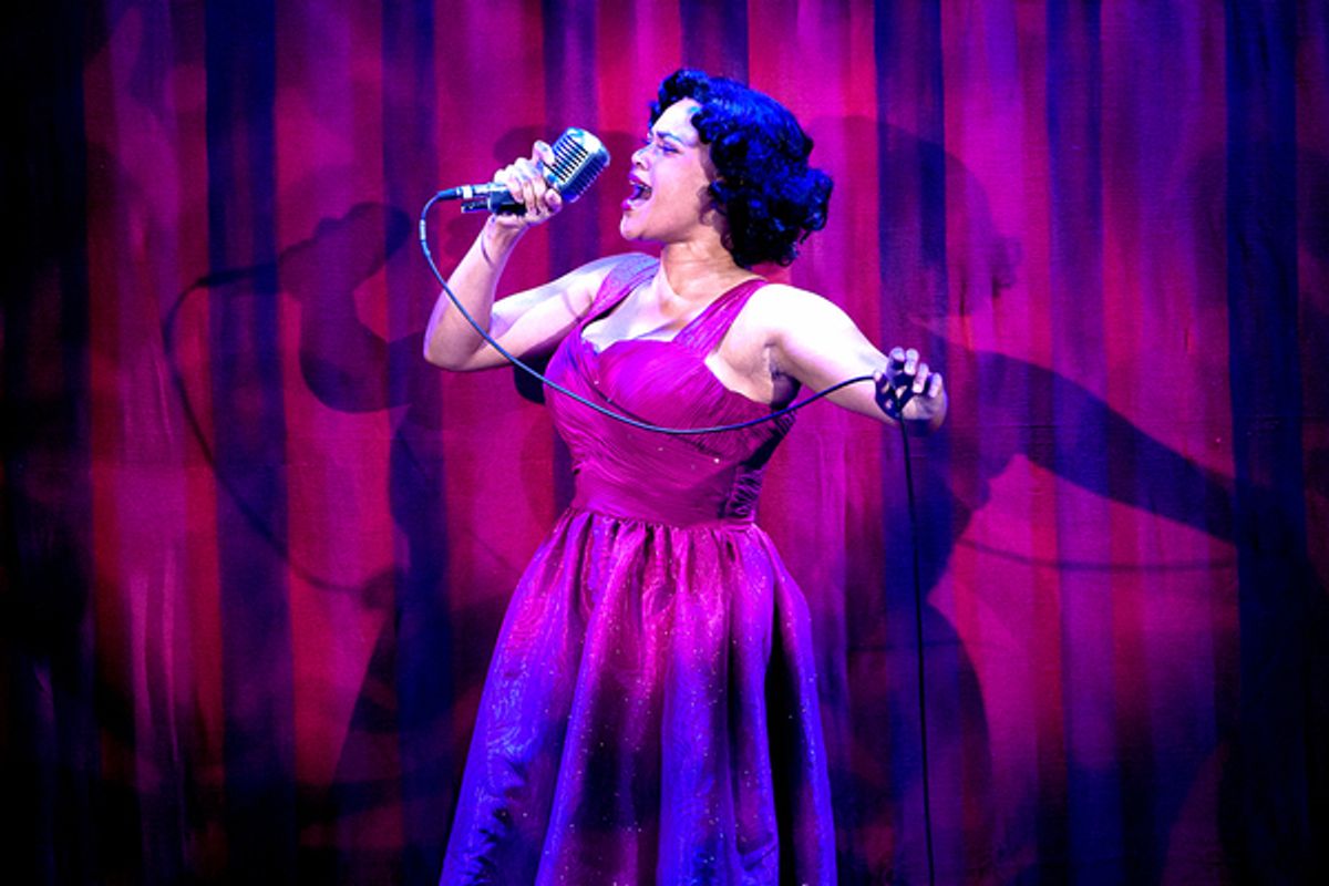 Shayla Simmons as a performer at the Apollo in 'BUDDY: The Buddy Holly Story' at Theatre By The Sea thru June 19. Photo by Steven Richard Photography at 