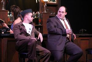 Jeffrey M. Wright as Paul Tibbets and Zachary Allen Farmer as Leo Szilard, in New Line Theatre's ATOMIC. Photo credit: Jill Ritter Lindberg. @ BroadwayWorld Jeffrey M. Wright as Paul Tibbets and Zachary Allen Farmer as Leo Szilard, in New Lin Photo
