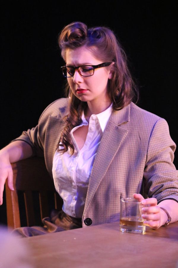 Victoria Valentine in New Line Theatre's ATOMIC. Photo credit: Jill Ritter Lindberg. Photo