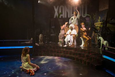 Landree Fleming (Kira), Kasey Alfonso (Hera), Aaron Holland (Zeus), Hanah Rose Nardon Photo