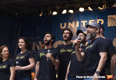 Danny Burstein with the cast of 'Fiddler on the Roof'  Photo