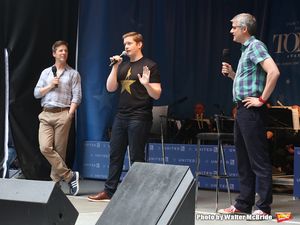 Sean Hayes, Rory O'Malley, and Mo Rocca @ BroadwayWorld Sean Hayes, Rory O'Malley, and Mo Rocca Photo