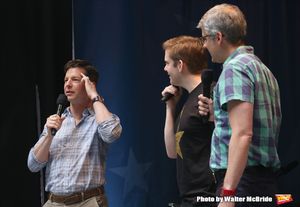 Sean Hayes, Rory O'Malley, and Mo Rocca @ BroadwayWorld Sean Hayes, Rory O'Malley, and Mo Rocca Photo