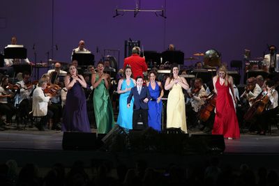 Joshua Colley and Female Ensemble Photo
