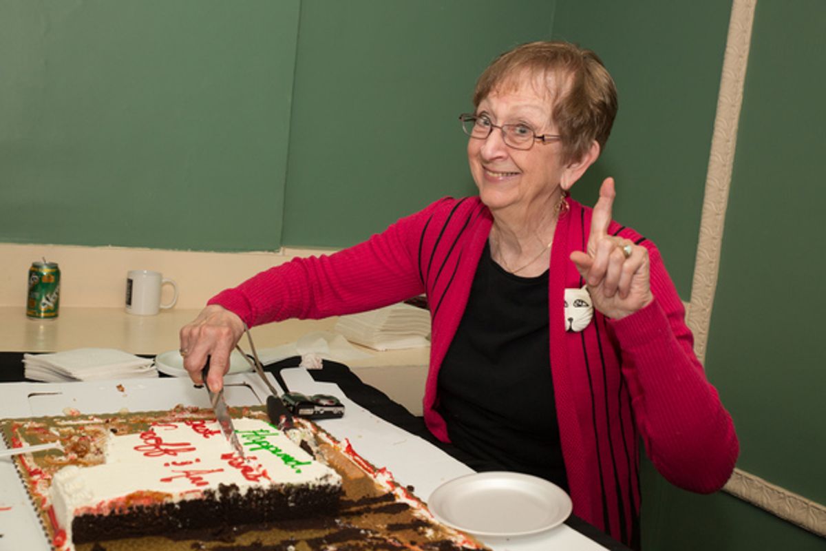 Farewell reception for Geoff Nelson and Ann Hall at 