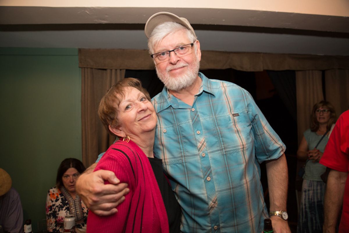 Farewell reception for Geoff Nelson and Ann Hall at 