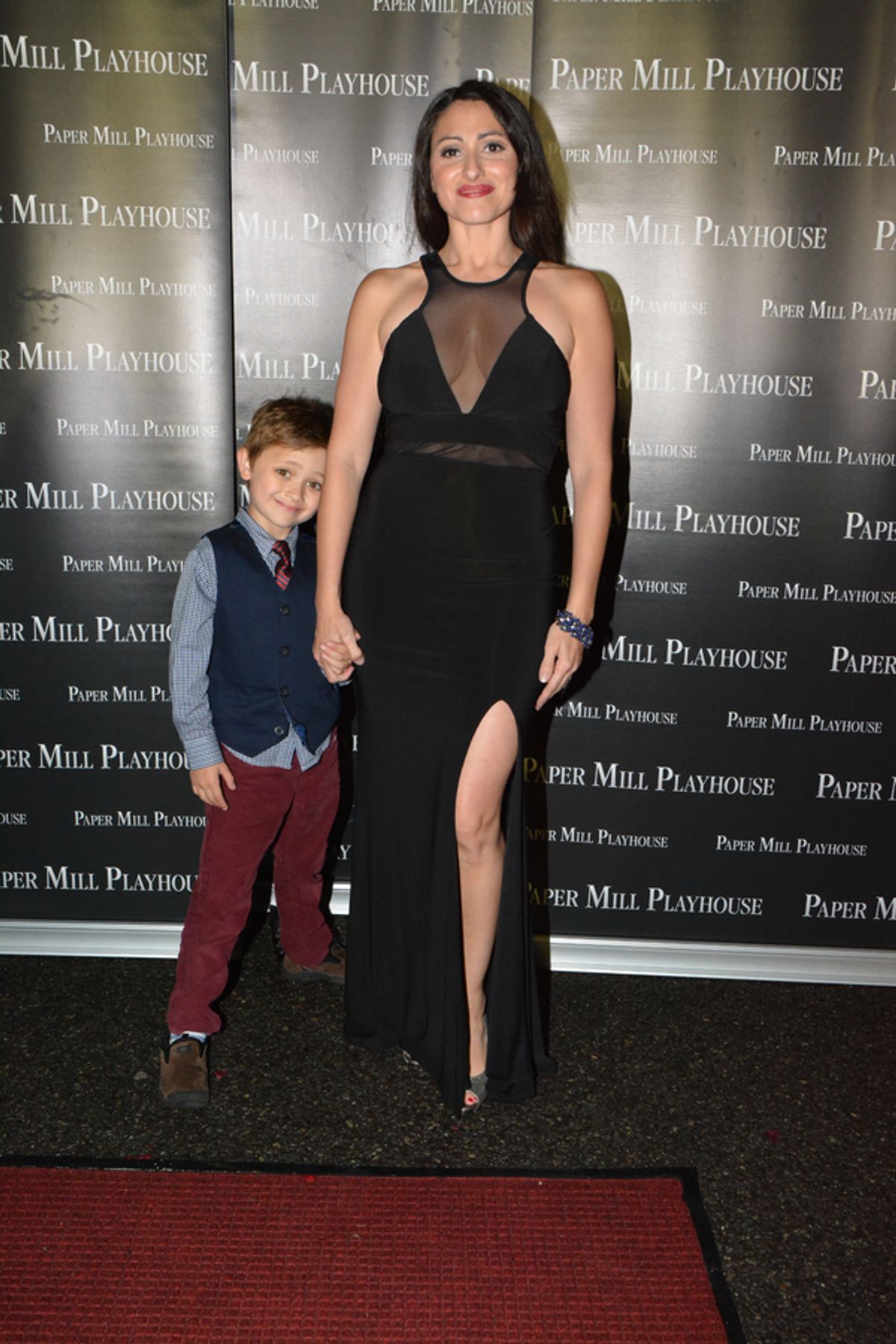 Natalie Cortez and son at 