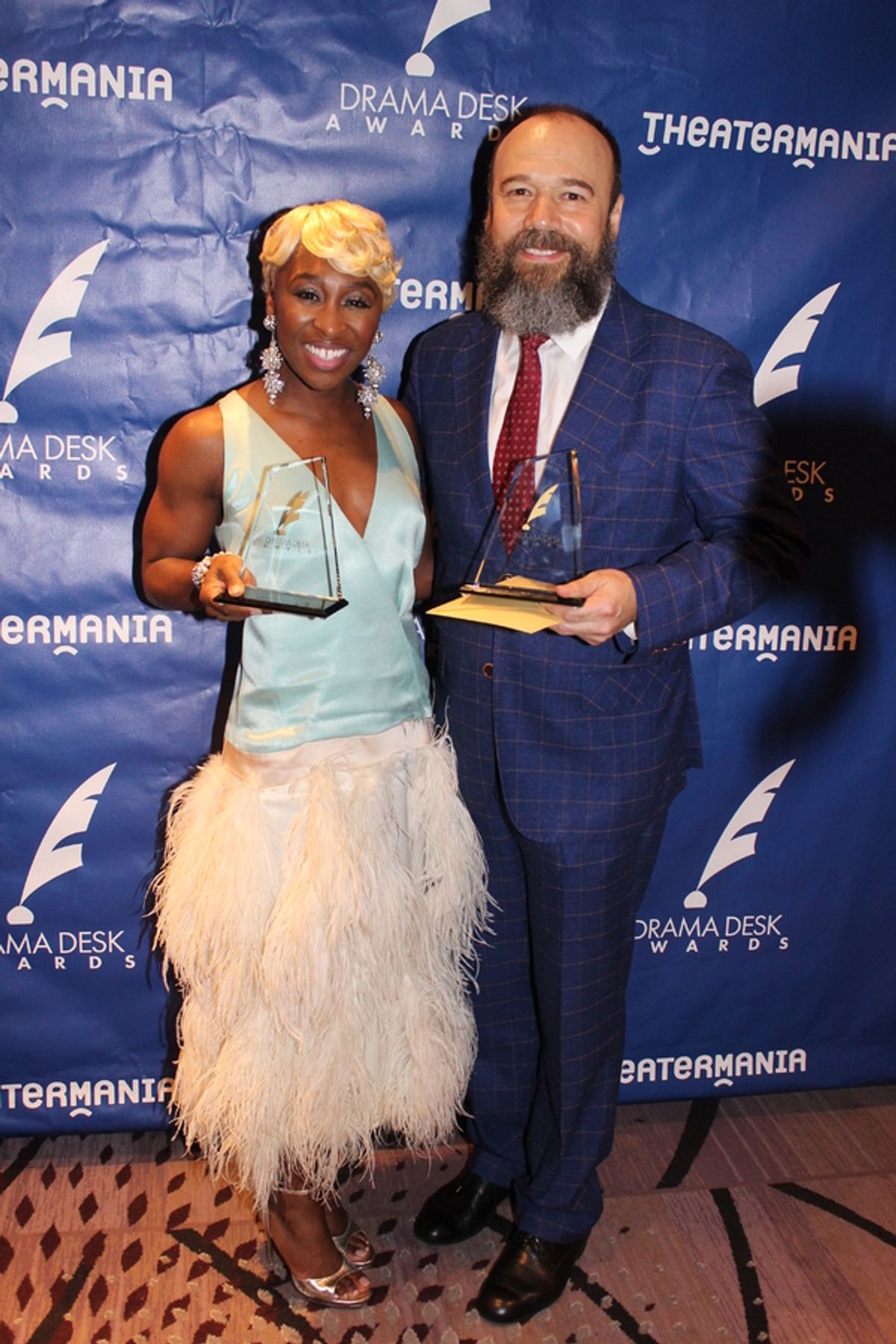 Cynthia Erivo and Danny Burstein at 