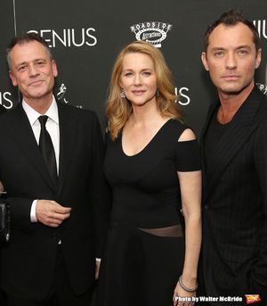 Michael Grandage, Laura Linney and Jude Law Photo
