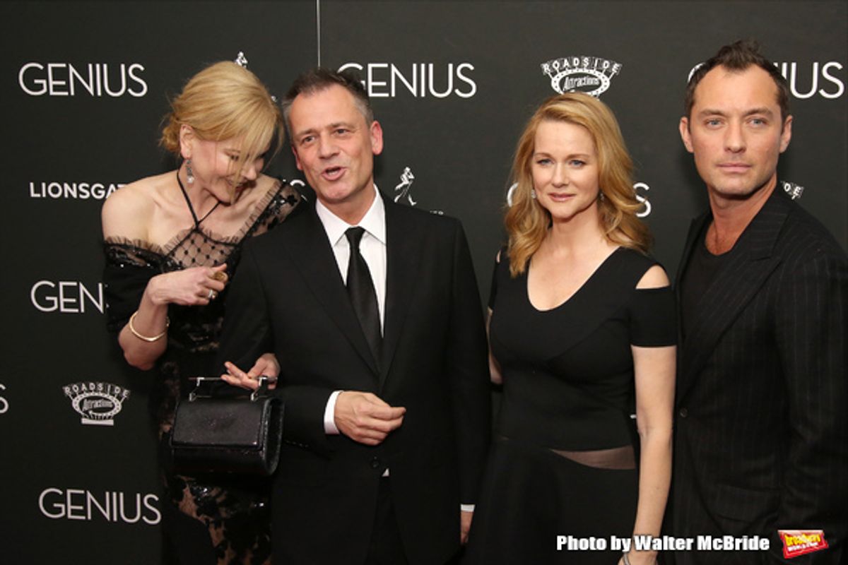 Nicole Kidman, Michael Grandage, Laura Linney and Jude Law attends 'Genius' New York premiere at Museum of Modern Art on June 5, 2016 in New York City.  at 