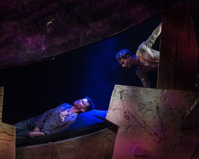 Evan Casey and John Sygar in ''Floyd Collins'' at 1st Stage. Photo by Teresa Castraca Photo