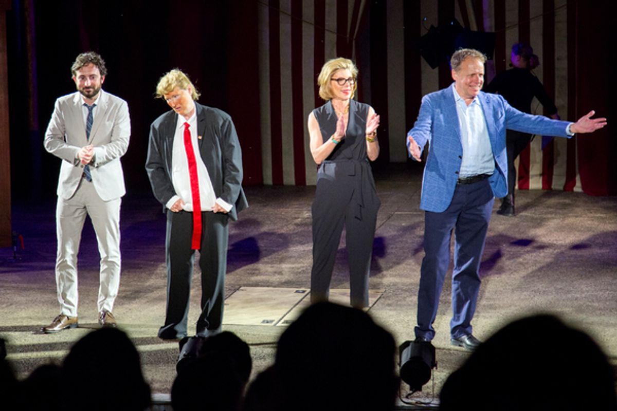 Jeremy McCarter, Meryl Streep, Christine Baranski, James Shapiro at 