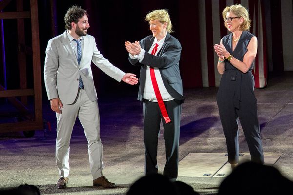 Jeremy McCarter, Meryl Streep, Christine Baranski Photo