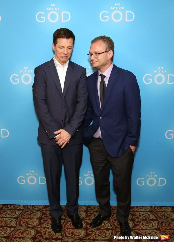Sean Hayes and playwright David Javerbaum Photo