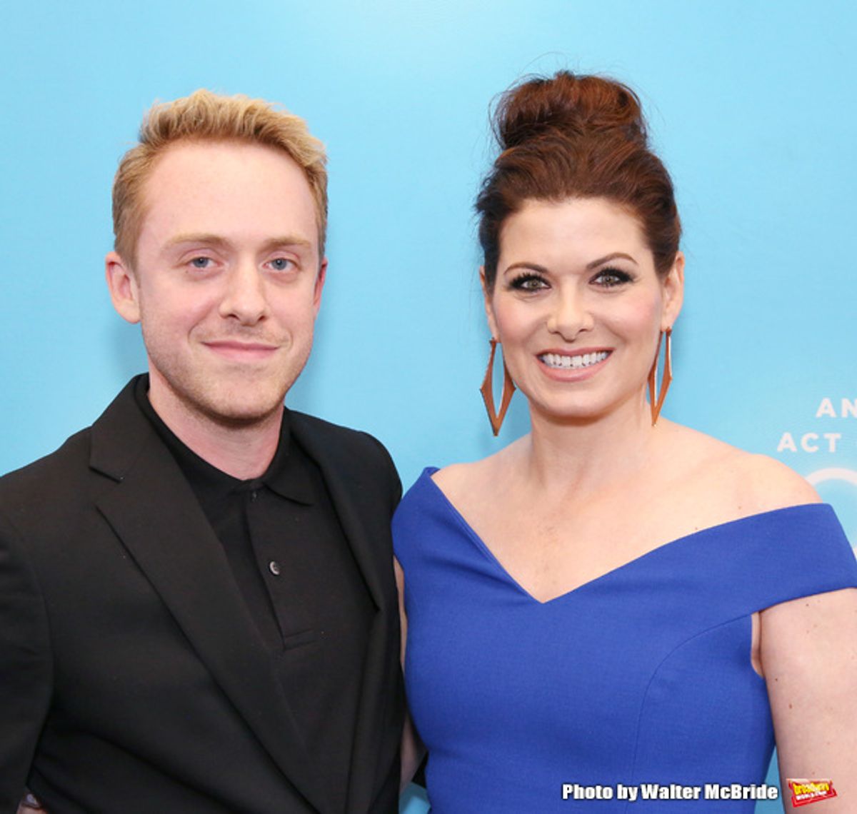 Max Jenkins and Debra Messing at 