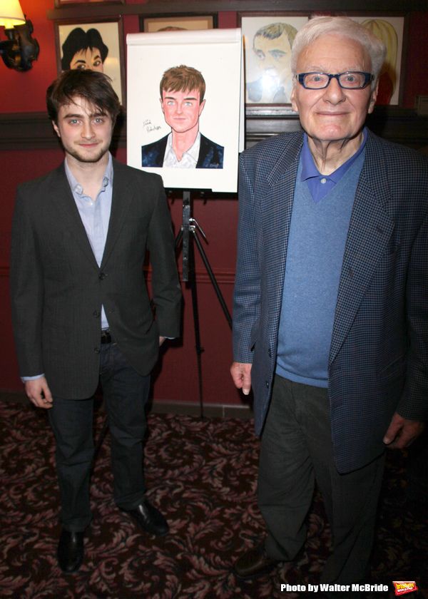Daniel Radcliffe is honored with the beloved Sardi's caricature and joins the Stars W Photo