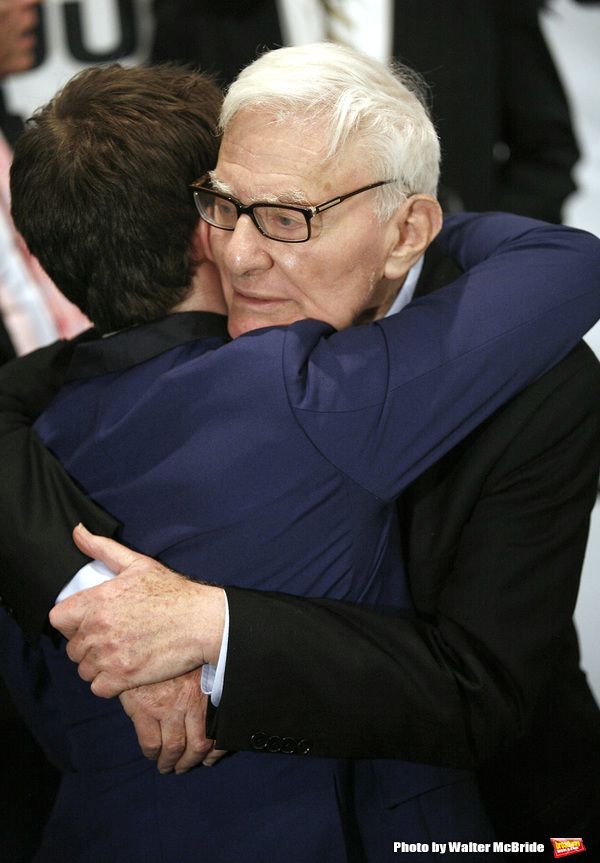 Daniel Radcliffe & Peter Shaffer ( PLAYWRIGHT )attending the EQUUS Opening Night Perf Photo