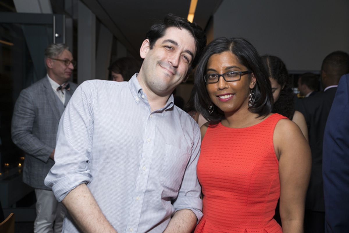 LCT3 gears up for new leadership with Evan Cabnet (LCT3 Artistic Director) and Natasha Sinah  (Associate Director/LCT3) at 