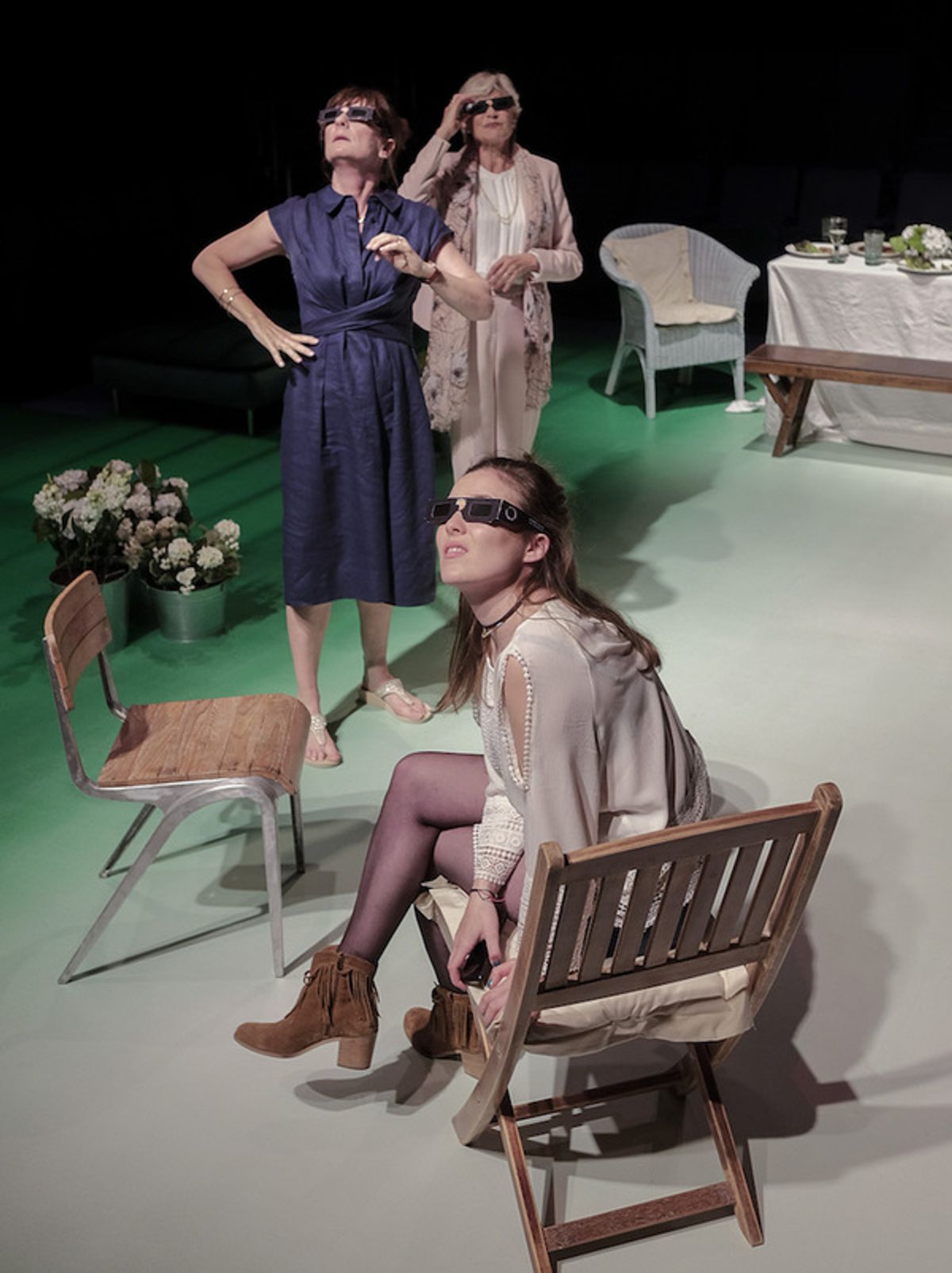 Cate Hamer, Annabel Leventon and Catherine Lamb at 