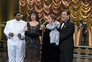 MAYA & MARTY -- "Episode 102" -- Pictured: (l-r) Kenan Thompson as Manny Malodor, Maya Rudolph as Miranda Mallomar, Martin Short as Jasper, Steve Martin as Bob White during "The Cocoa Club" sketch on June 7, 2016 -- (Photo by: Virginia Sherwood/NBC) @ BroadwayWorld MAYA & MARTY -- "Episode 102" -- Pictured: (l-r) Kenan Thompson as Manny Malodor, May Photo