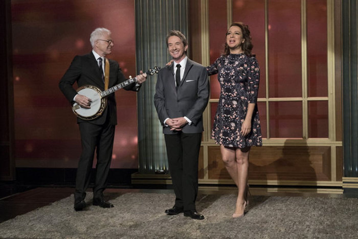 Photo Flash: Nathan Lane, Steve Martin & More Visit NBC's MAYA & MARTY  Image