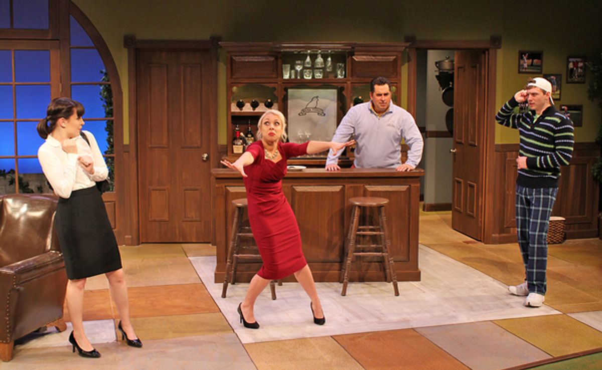 Tayler Beth Anderson as Louise Heindbedder, Charlie Jhaye as Pamela Peabody, Michael Schaefer as Henry Bingham and Dan Wilt as Justin Hicks  at 