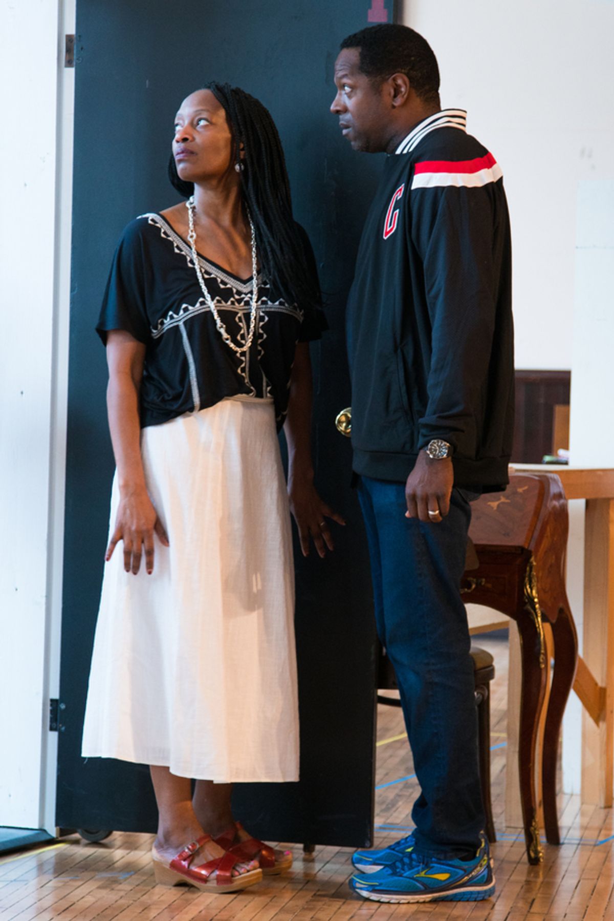 Lily Mojekwu and ensemble memberJames Vincent Meredith at 