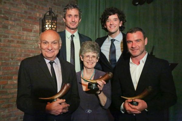 top row: Hosts Marc Vietor & Michael Urie Bottom: Honorees Michael Kahn, Martha Tuck  Photo
