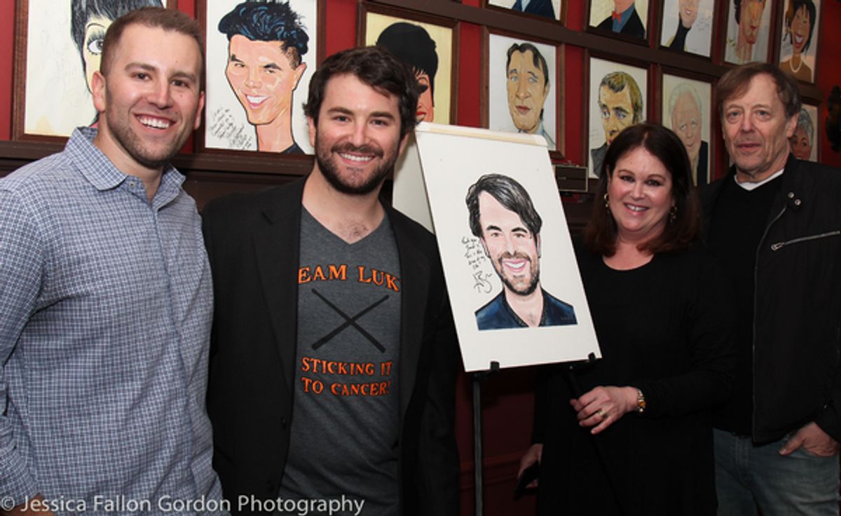 Alex Brightman and His Family at 