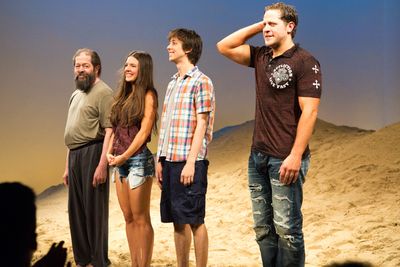 Jonathan Hadary, Elise Kibler, Owen Campbell, Joe Tippett Photo