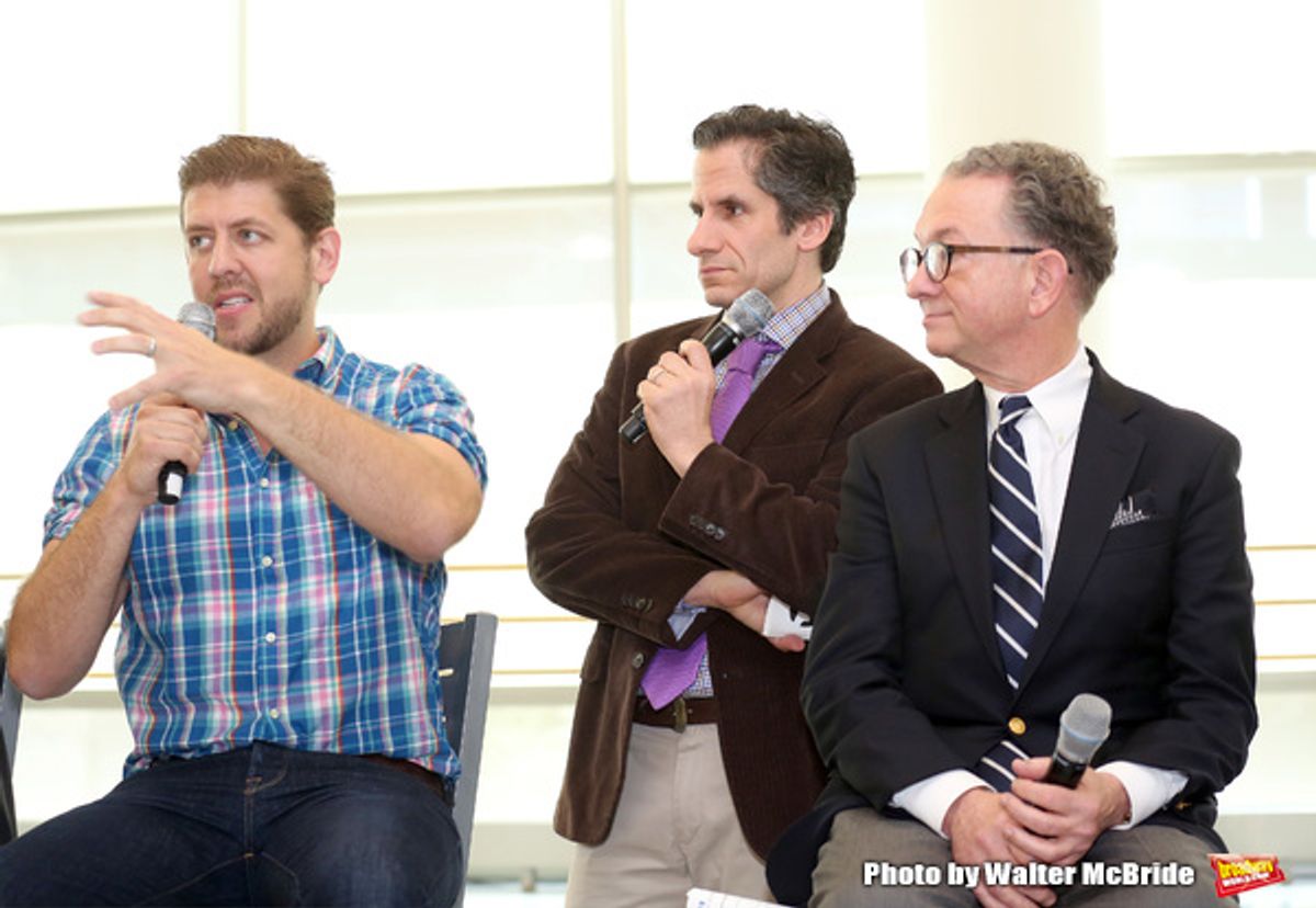 Daniel C. Levine, Seth Rudetsky and William Ivey Long  at 