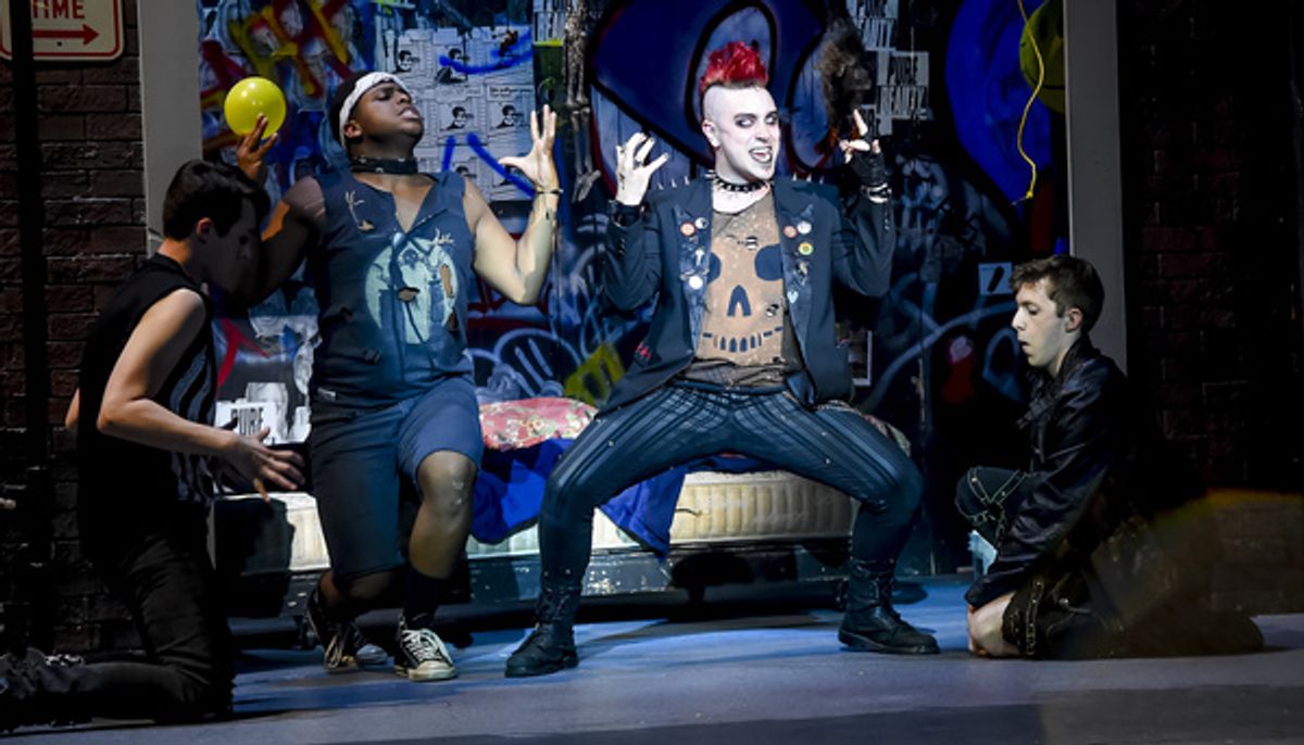 Scenes from American Idiot at Milburn Stone Theater (photo by Scott Serio) at 