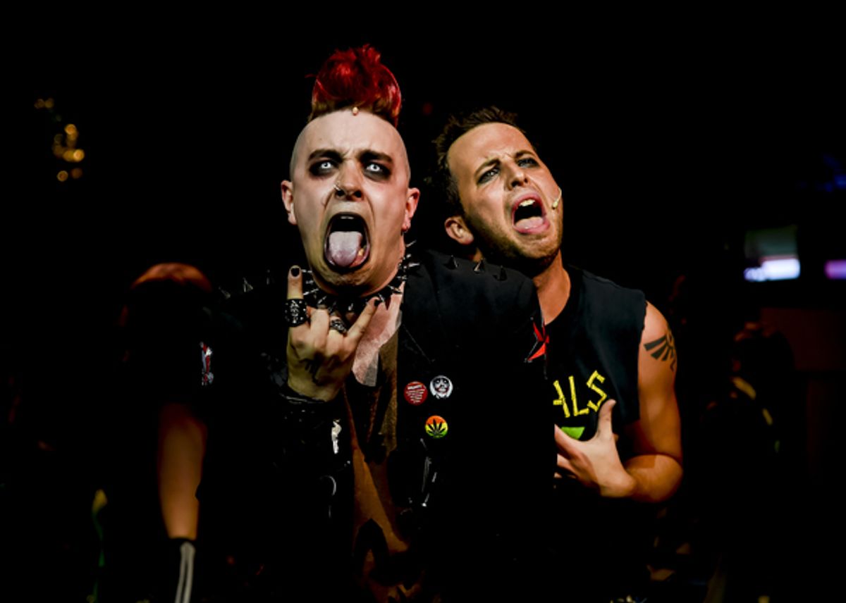 Scenes from American Idiot at Milburn Stone Theater (photo by Scott Serio) at 