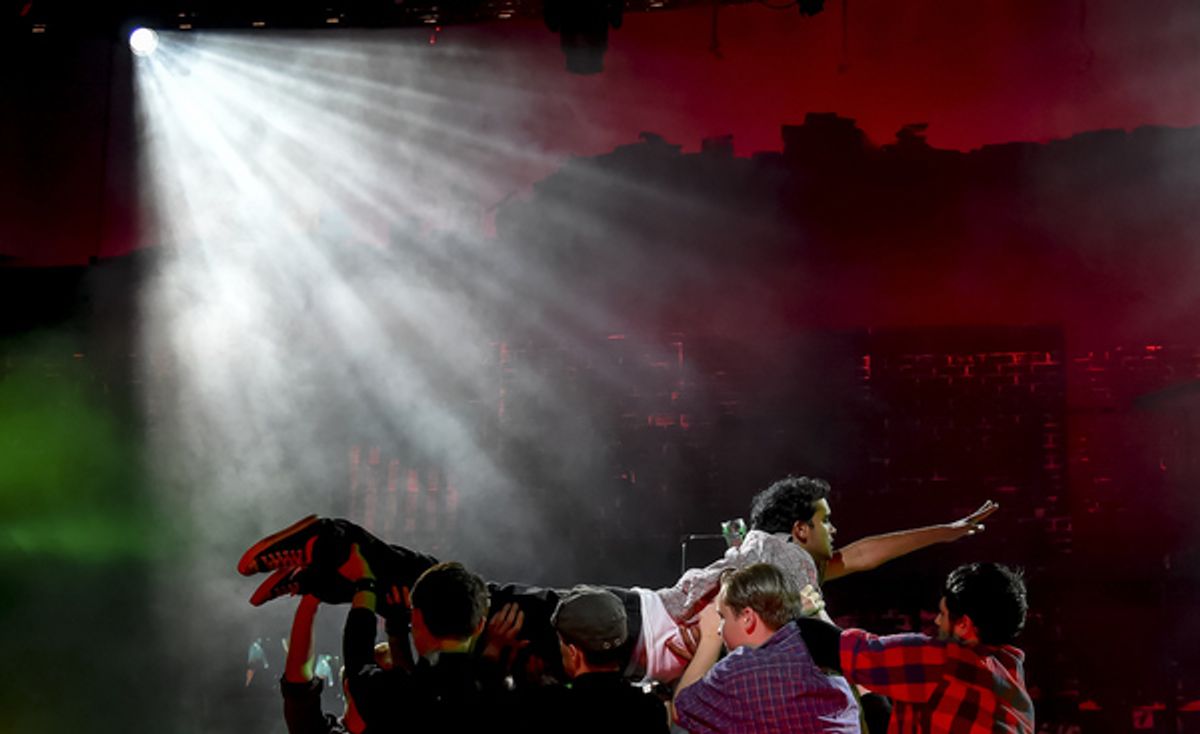 Scenes from American Idiot at Milburn Stone Theater (photo by Scott Serio) at 