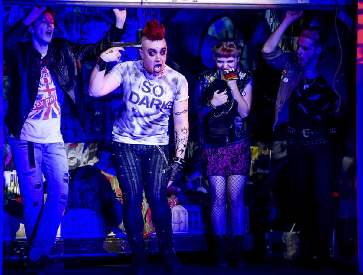 Scenes from American Idiot at Milburn Stone Theater (photo by Scott Serio) at 