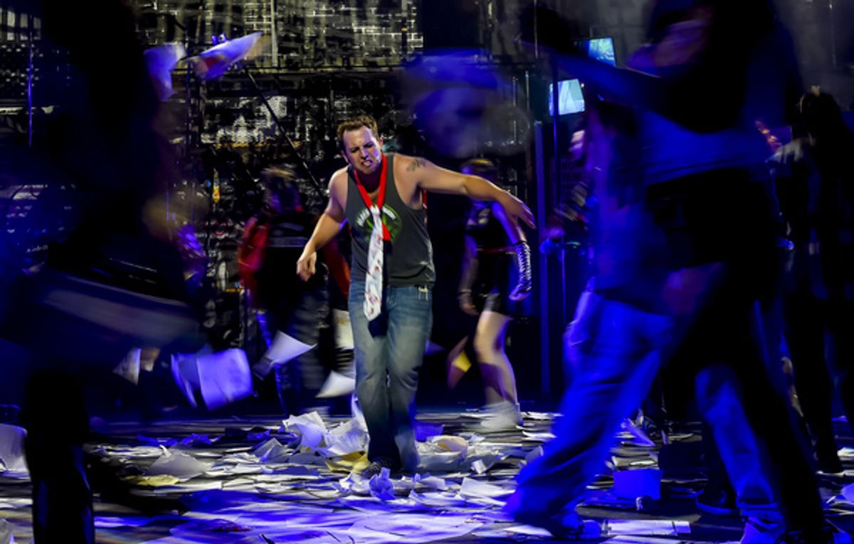 Scenes from American Idiot at Milburn Stone Theater (photo by Scott Serio) at 