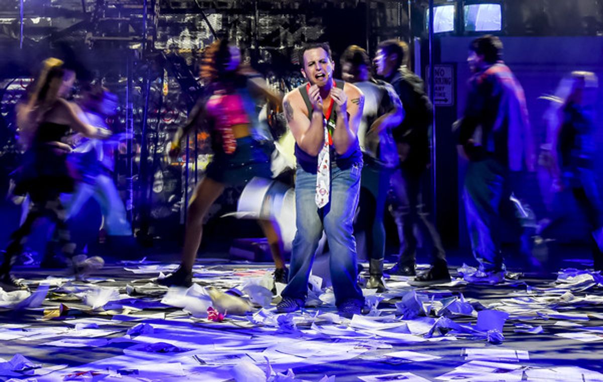 Scenes from American Idiot at Milburn Stone Theater (photo by Scott Serio) at 