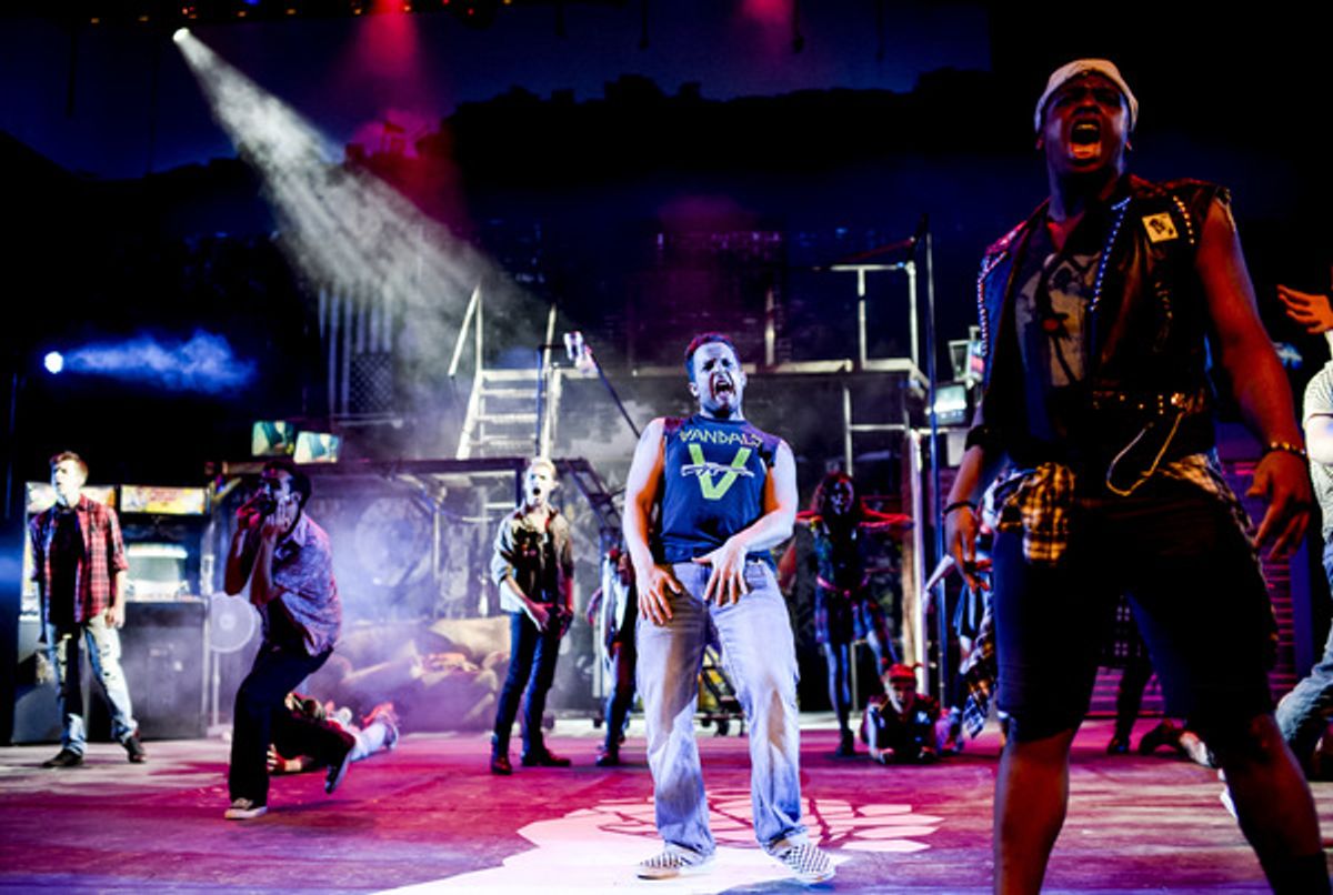 Scenes from American Idiot at Milburn Stone Theater (photo by Scott Serio) at 