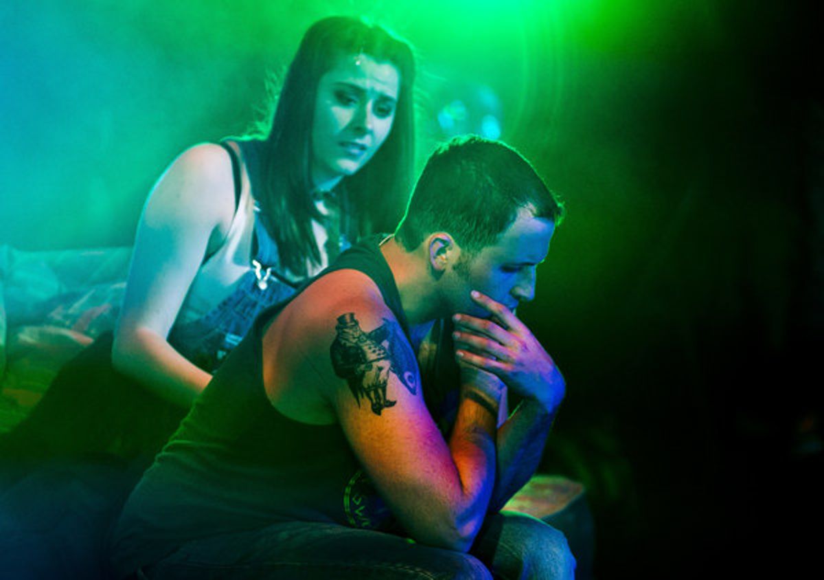 Scenes from American Idiot at Milburn Stone Theater (photo by Scott Serio) at 
